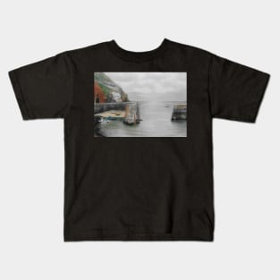 Wintry Day ,Porthgain Kids T-Shirt